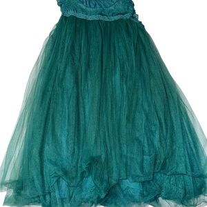 Charming Teal Kids Formal Dress